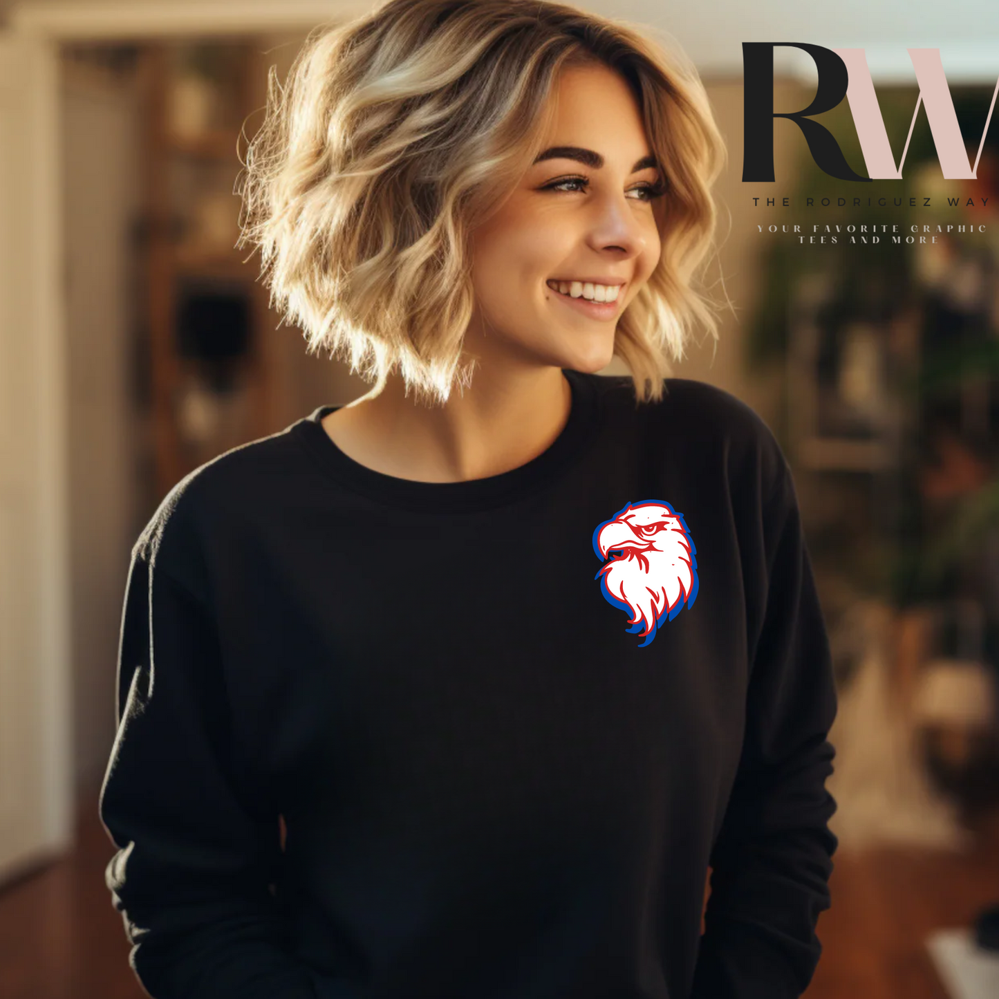 SP Eagles front and back designed crewneck