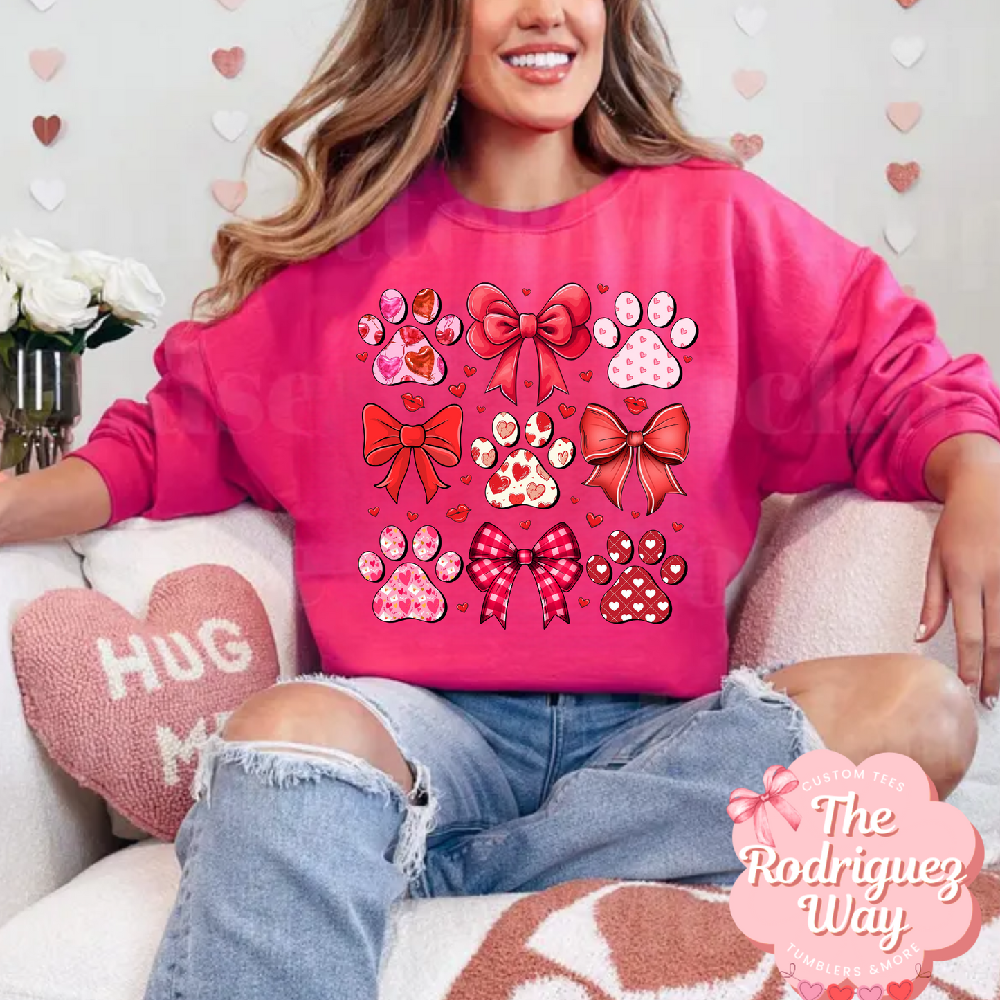Paw Print Valentine