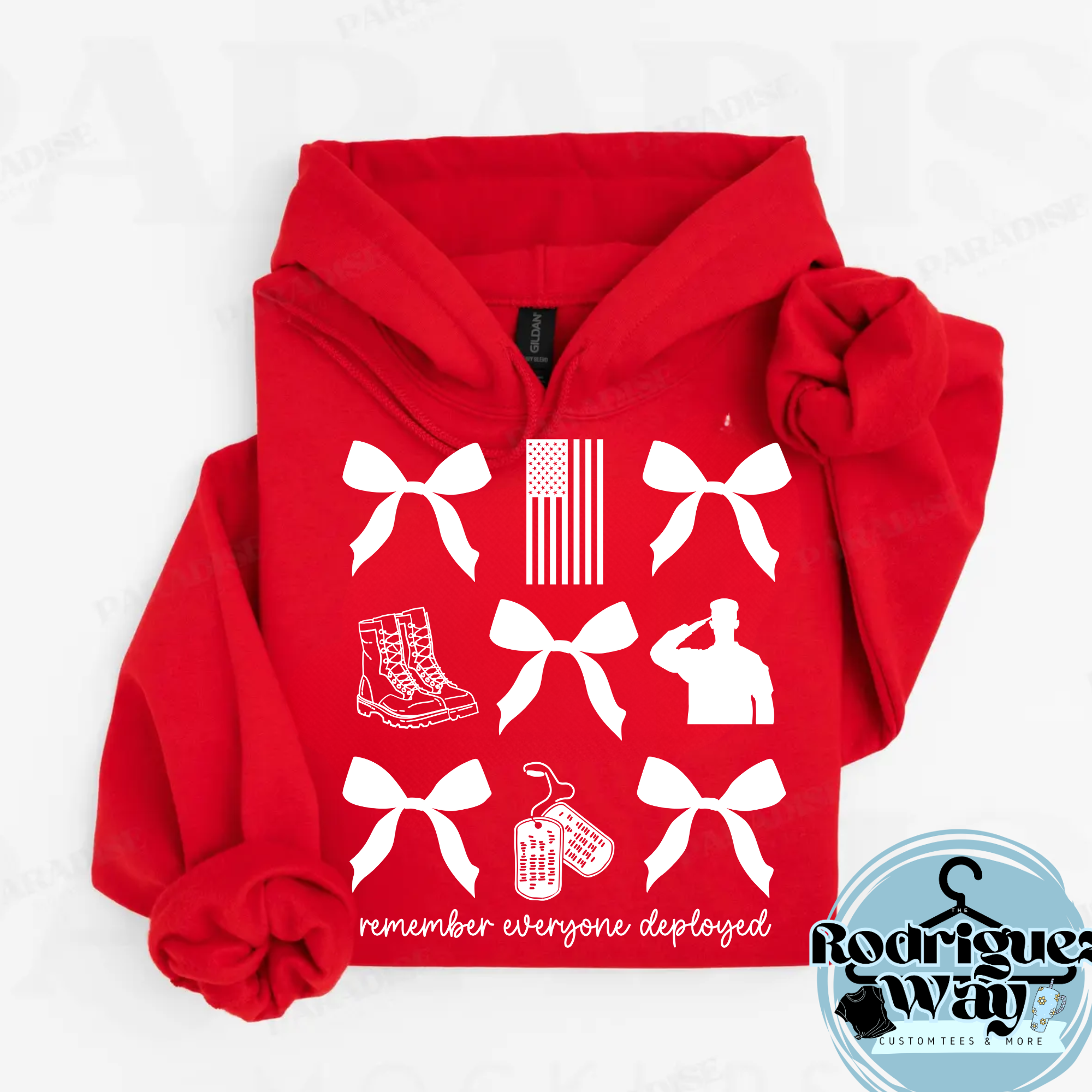 Red Bow Remember Everyone Deployed