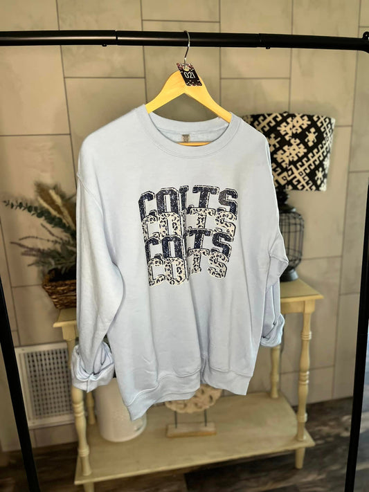 Colts Colts Colts Light Blue Crewneck