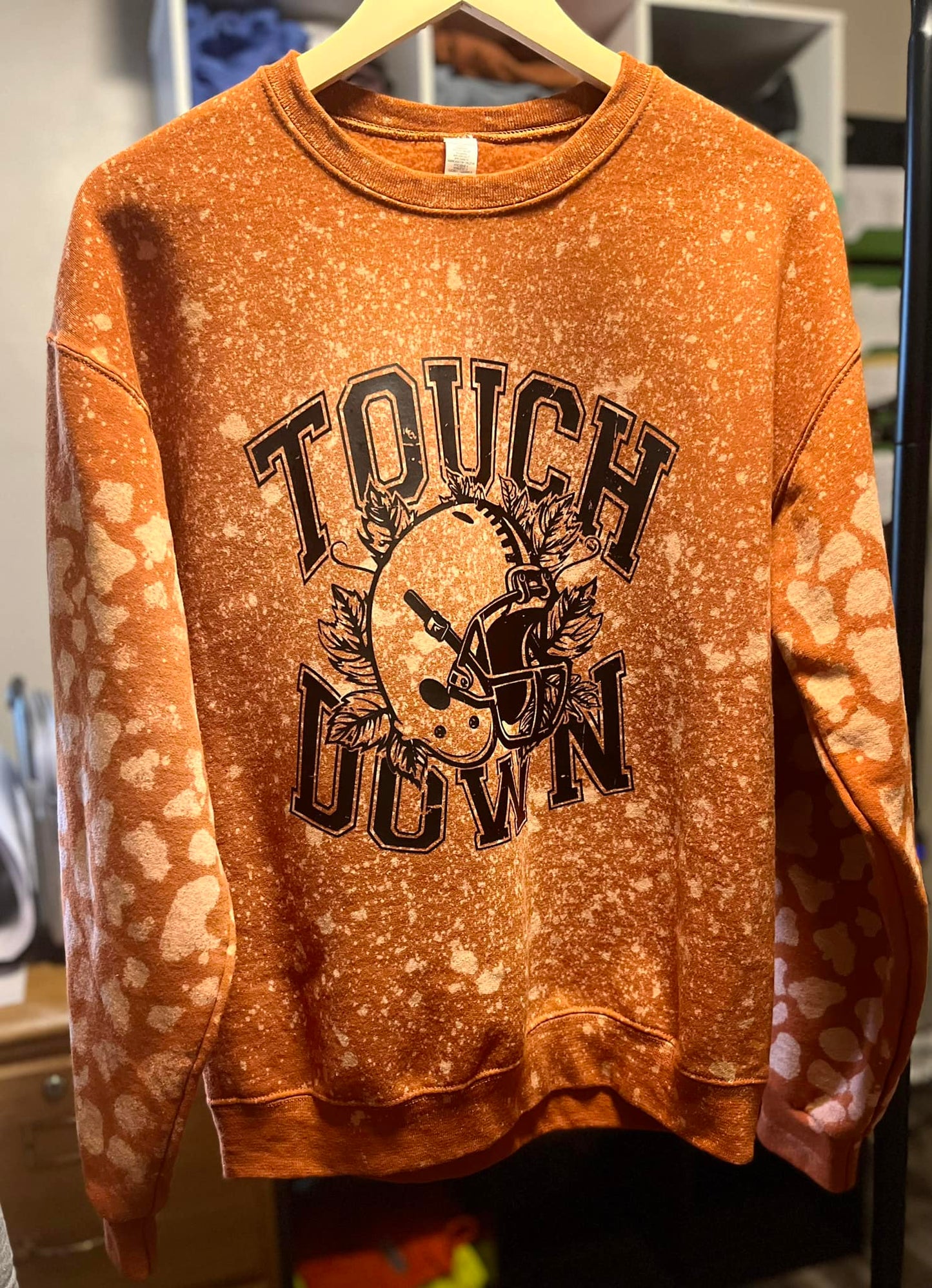 Touch Down Autumn Leopard Crewneck