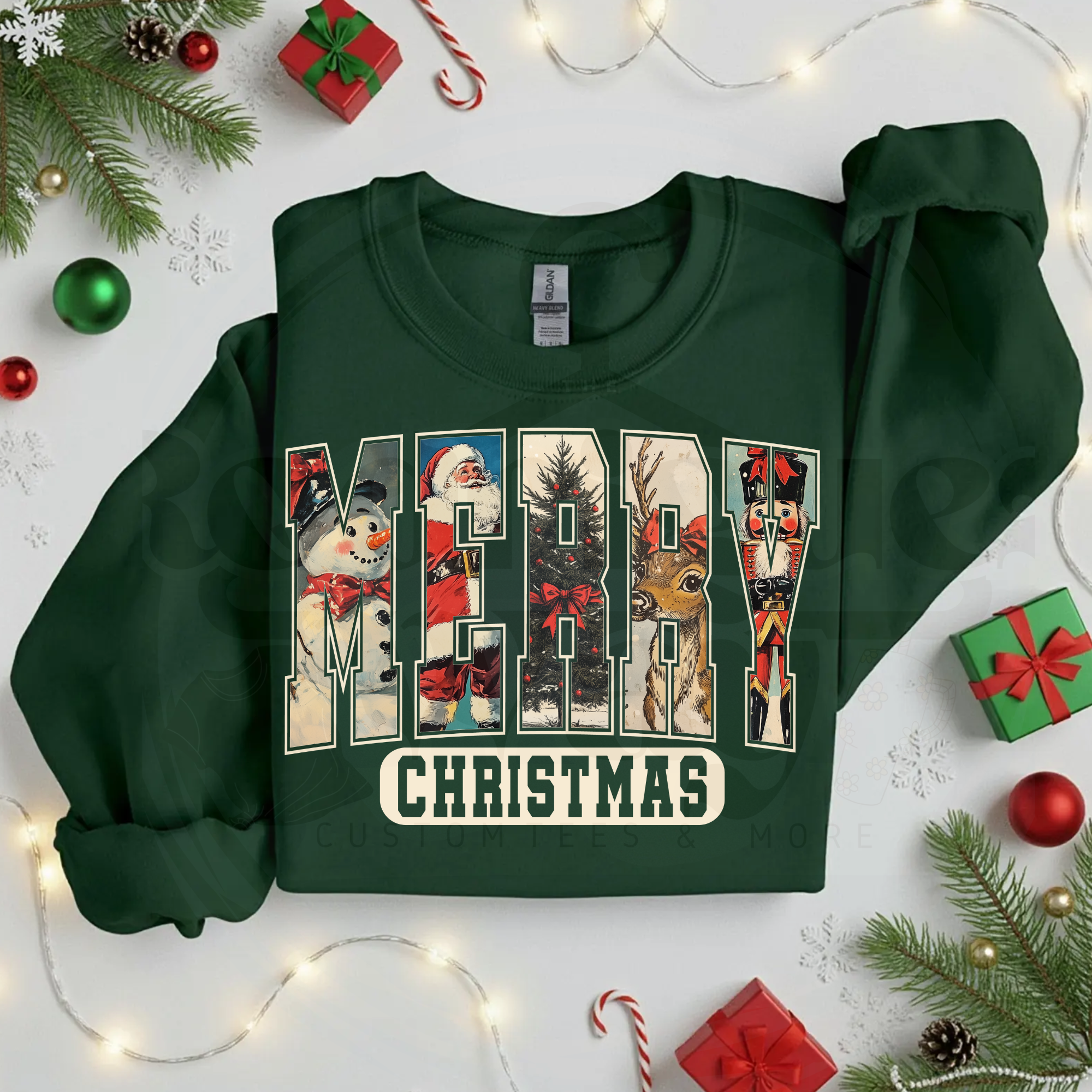 Merry Christmas Graphic Crewneck