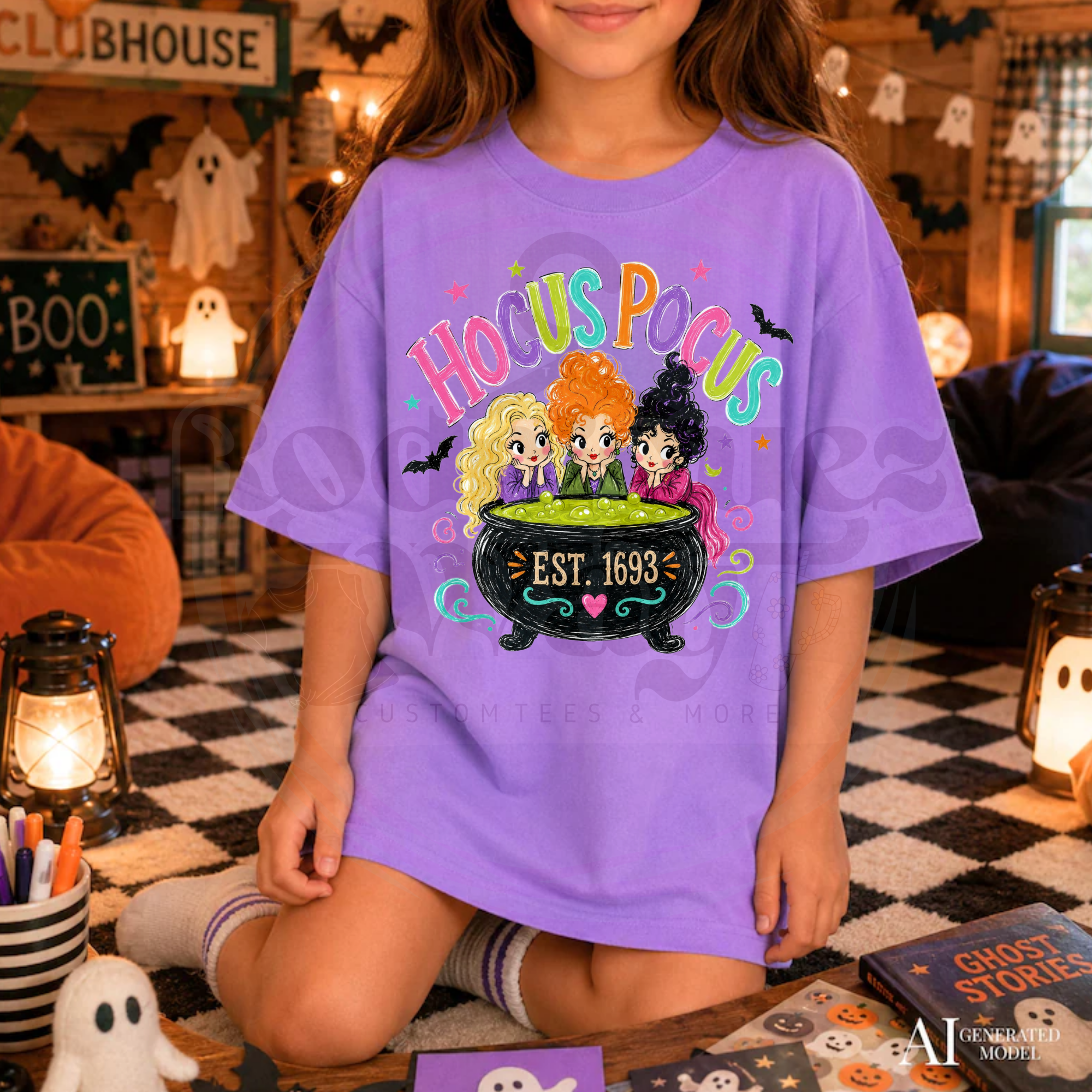 Hocus Pocus Kids Halloween Tee