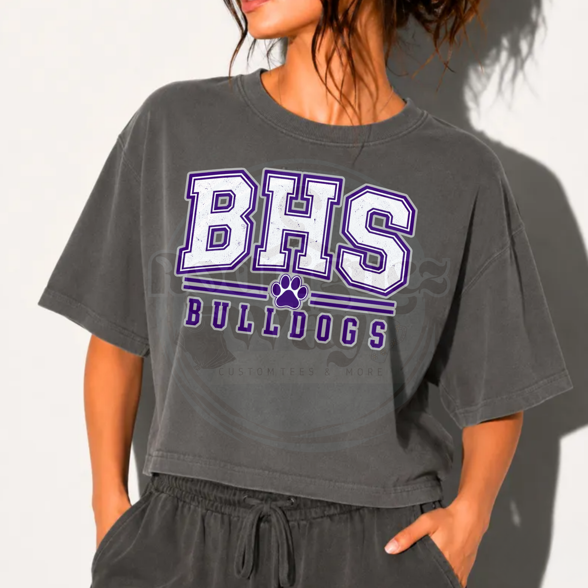 BHS Bulldogs Comfort Colors® Crop Tee