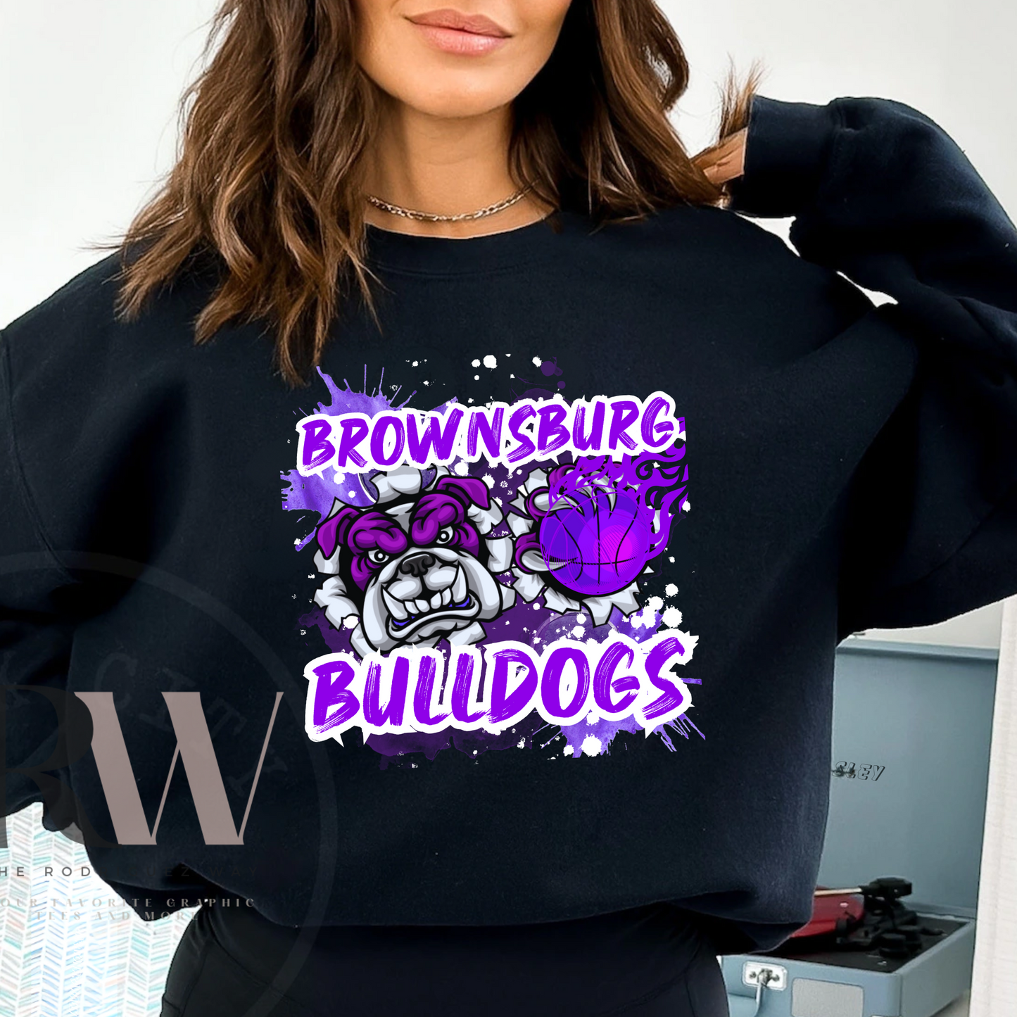 Brownsburg Bulldogs Basketball Crewneck