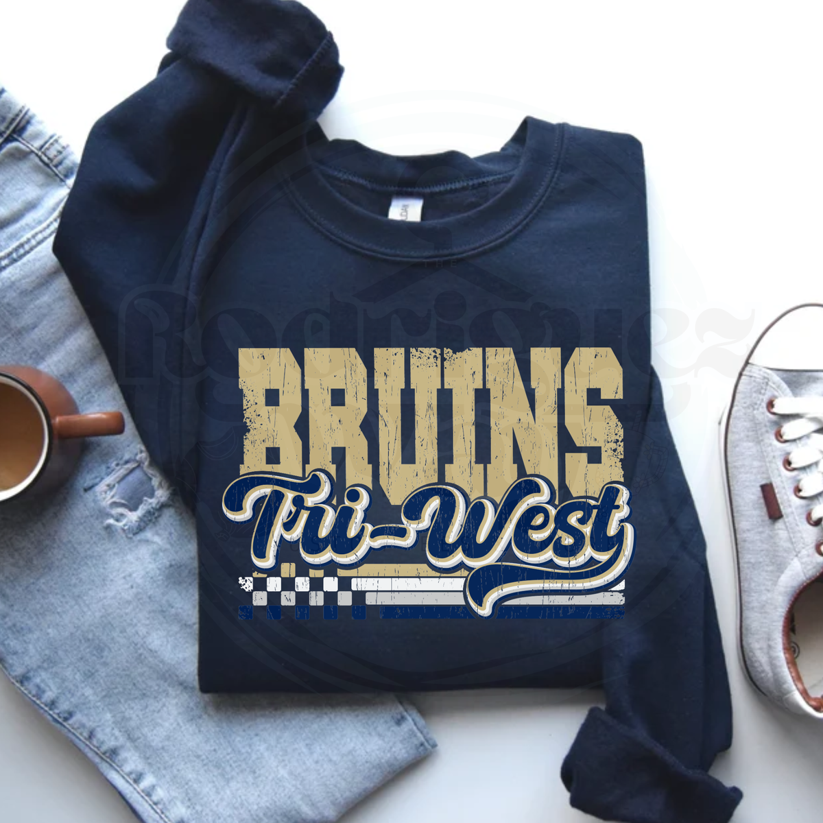 Tri-West Bruins Vintage Crewneck