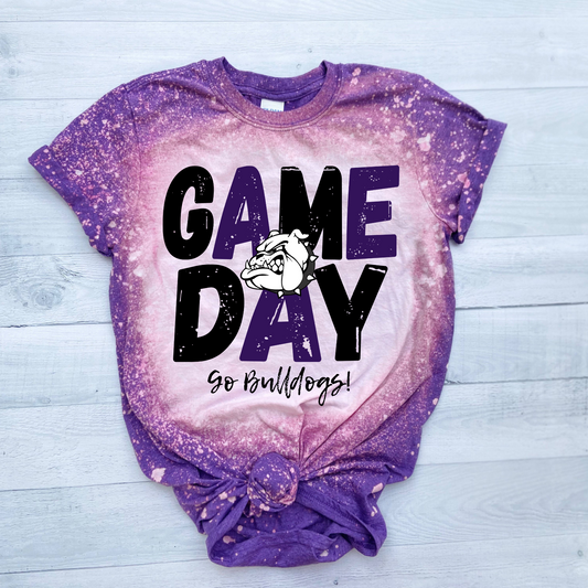 Bulldogs GAME DAY Bleached T-Shirt
