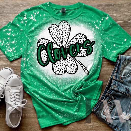 Clovers Bleached Graphic T