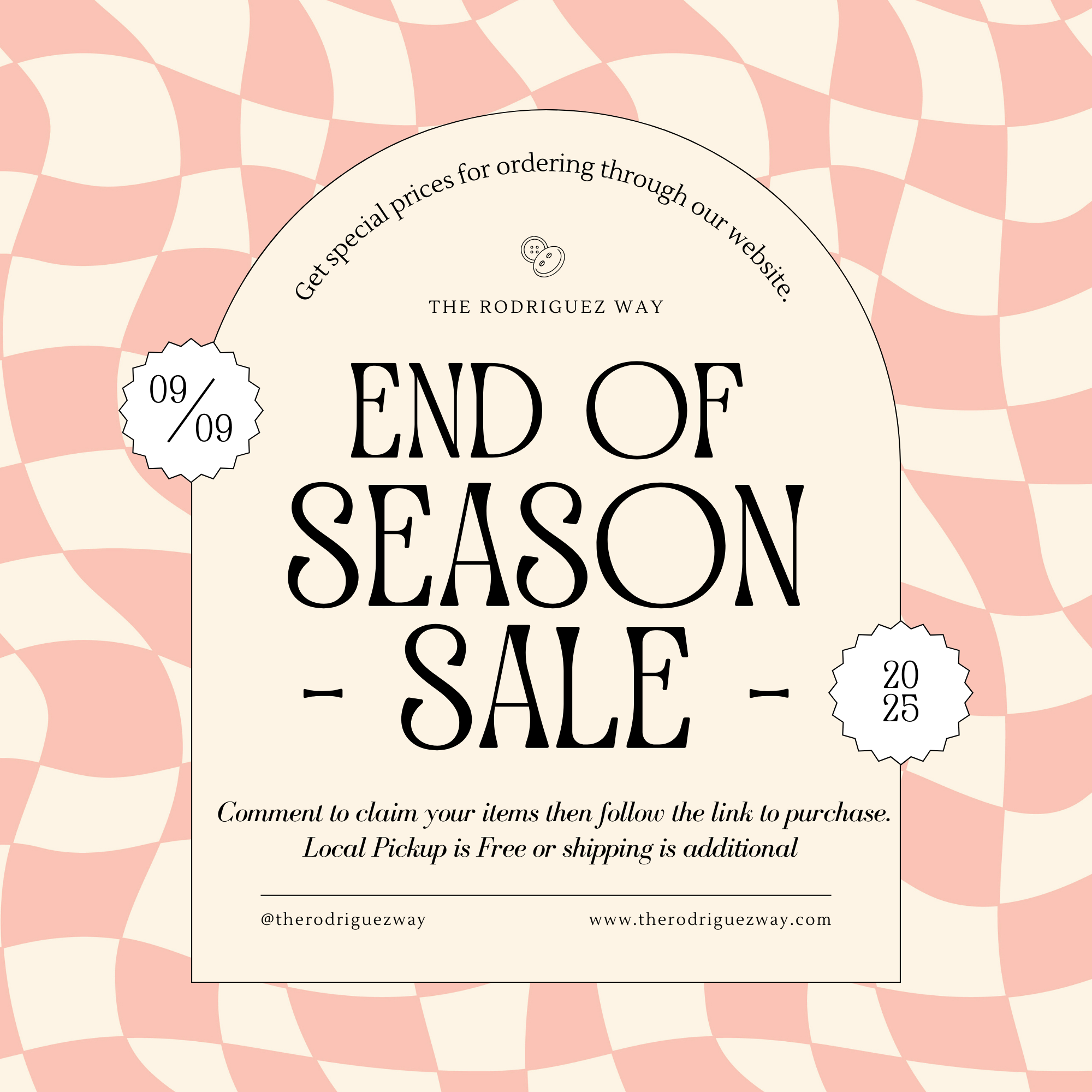 End Of Season Sale