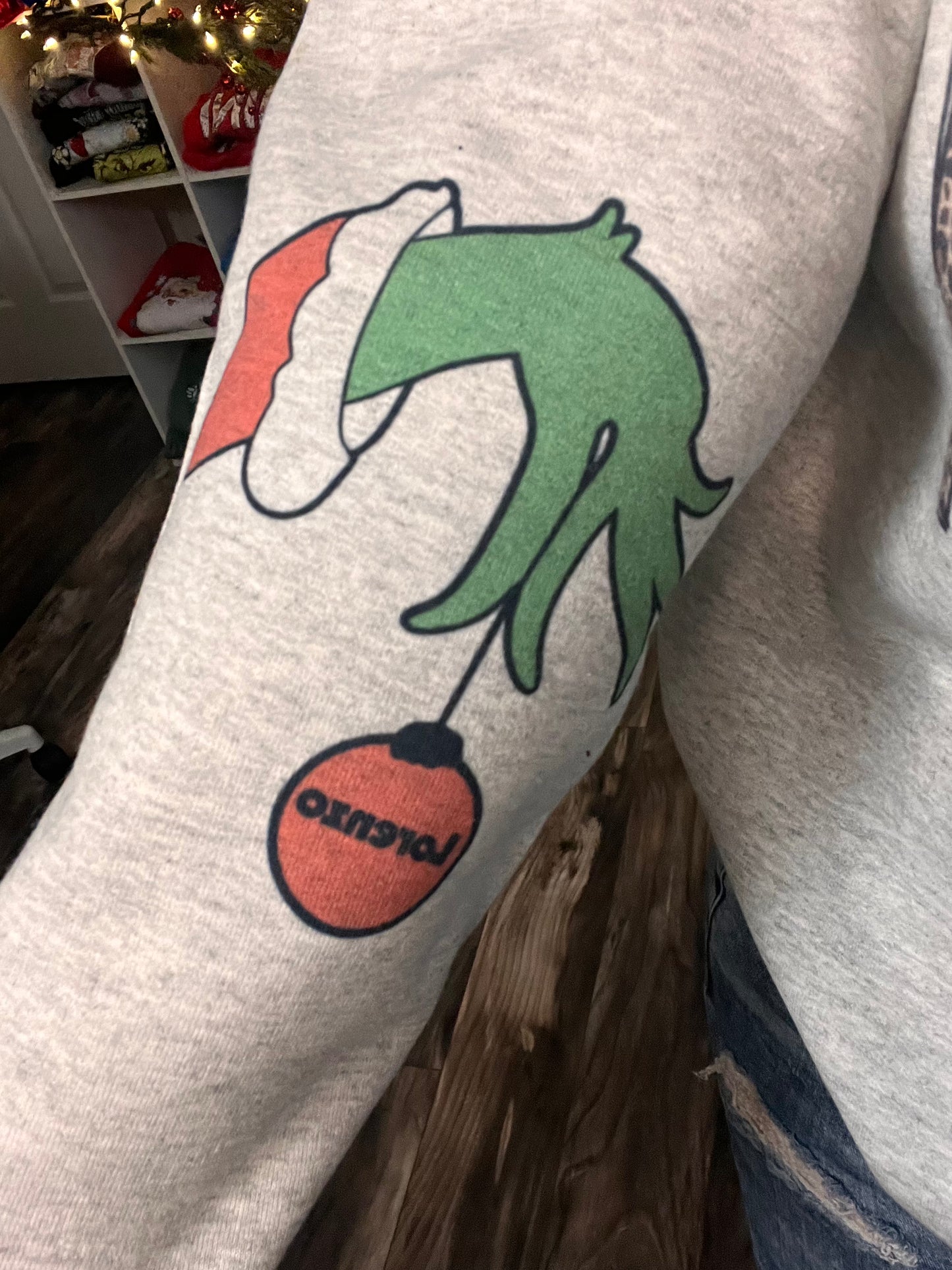 You`re a mean one mama Custom Grinch Crewneck