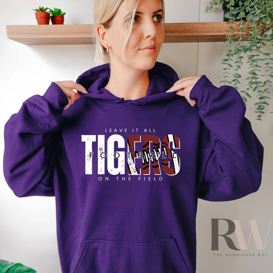 Tigers On the field Hoodie