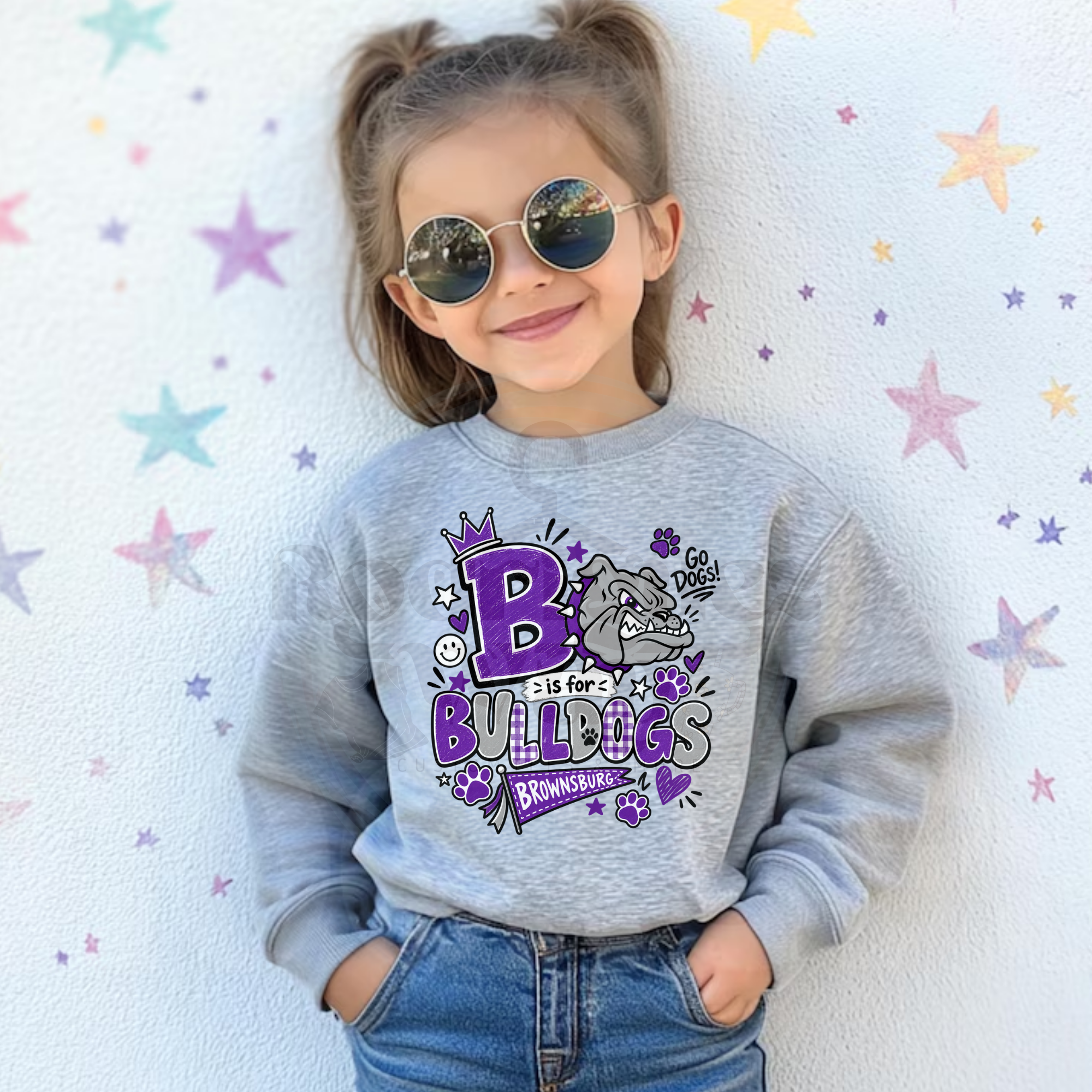 B is for Bulldogs Tee or Crewneck