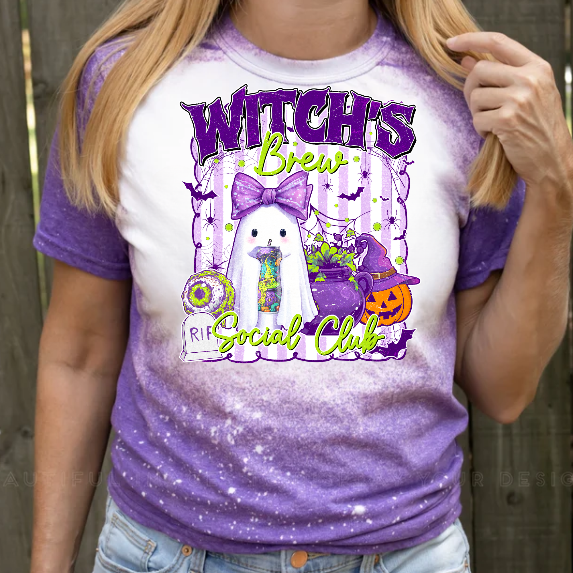 Witches Brew Bleached Graphic T