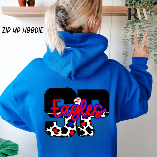 SP Royal Blue Zip Up Hoodie