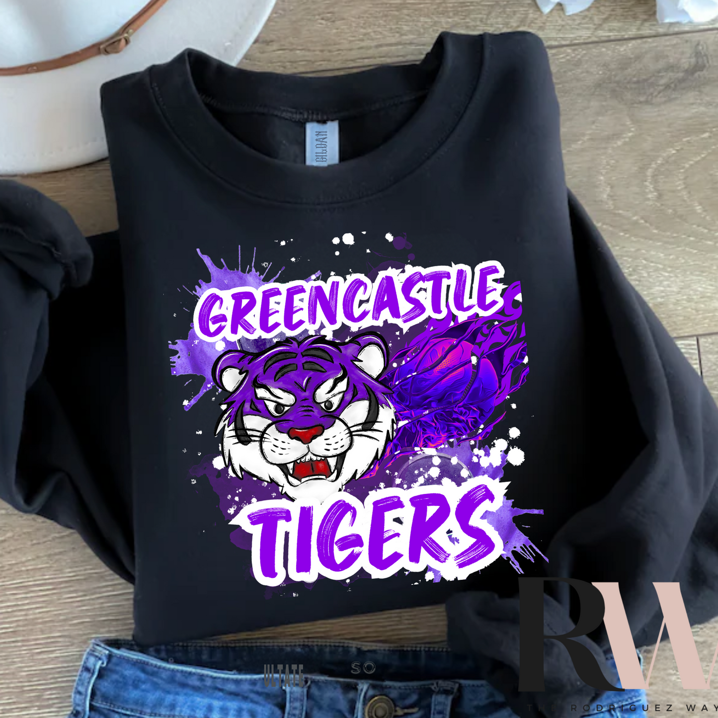 Greencastle Tigers Basketball Crewneck