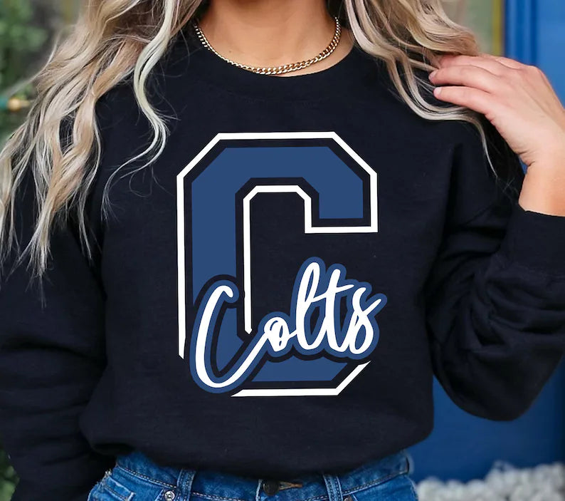 Colts Navy Blue Crewneck